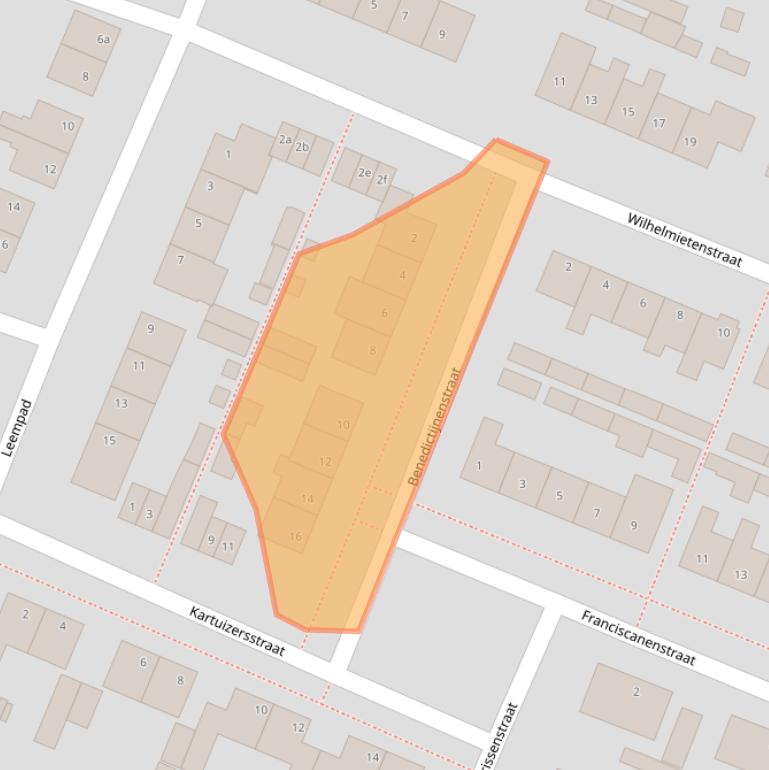 Kaart van postcodegebied 4641KC.