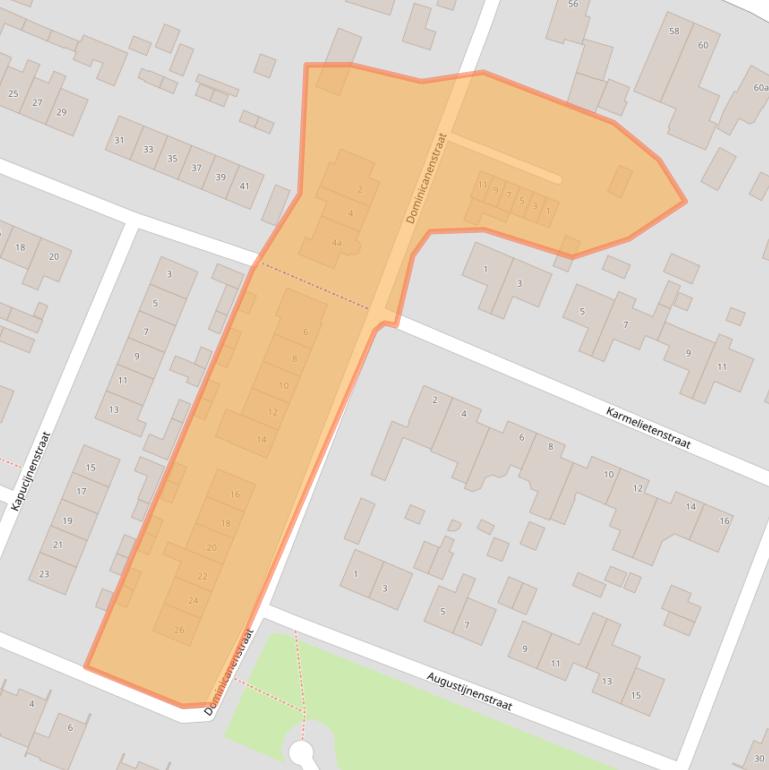 Kaart van postcodegebied 4641KK.