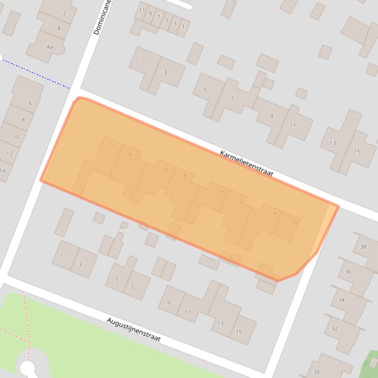 Kaart van postcodegebied 4641KM.