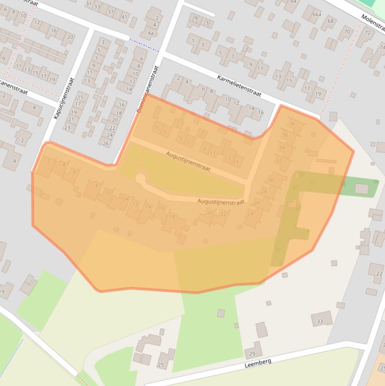 Kaart van postcodegebied 4641KN.