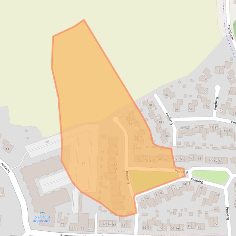 Kaart van postcodegebied 4641LB.