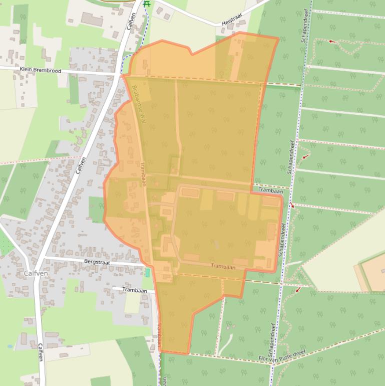 Kaart van postcodegebied 4641PG.