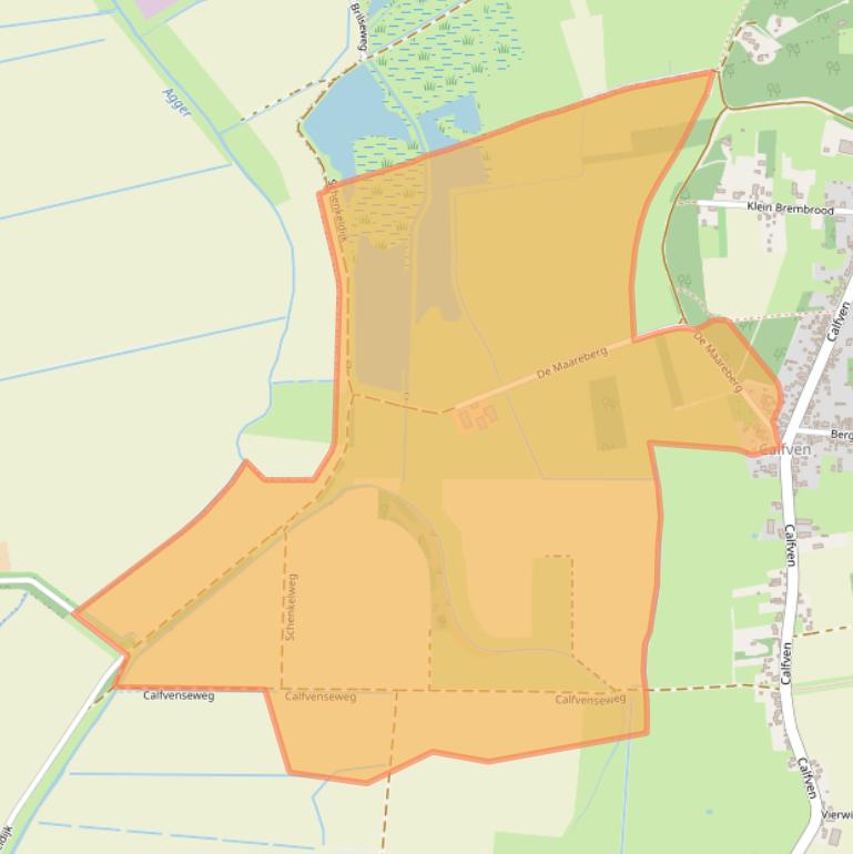 Kaart van postcodegebied 4641PH.