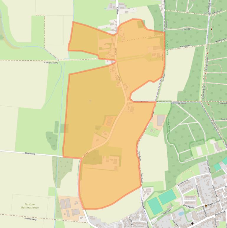 Kaart van postcodegebied 4641RB.