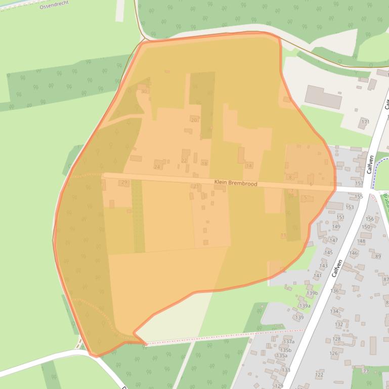 Kaart van postcodegebied 4641RH.