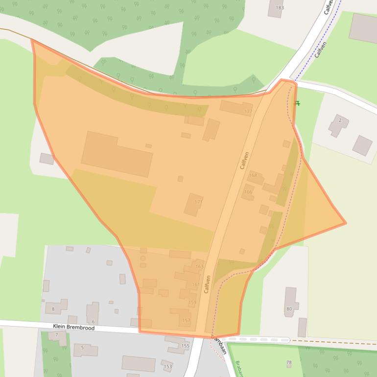 Kaart van postcodegebied 4641RJ.