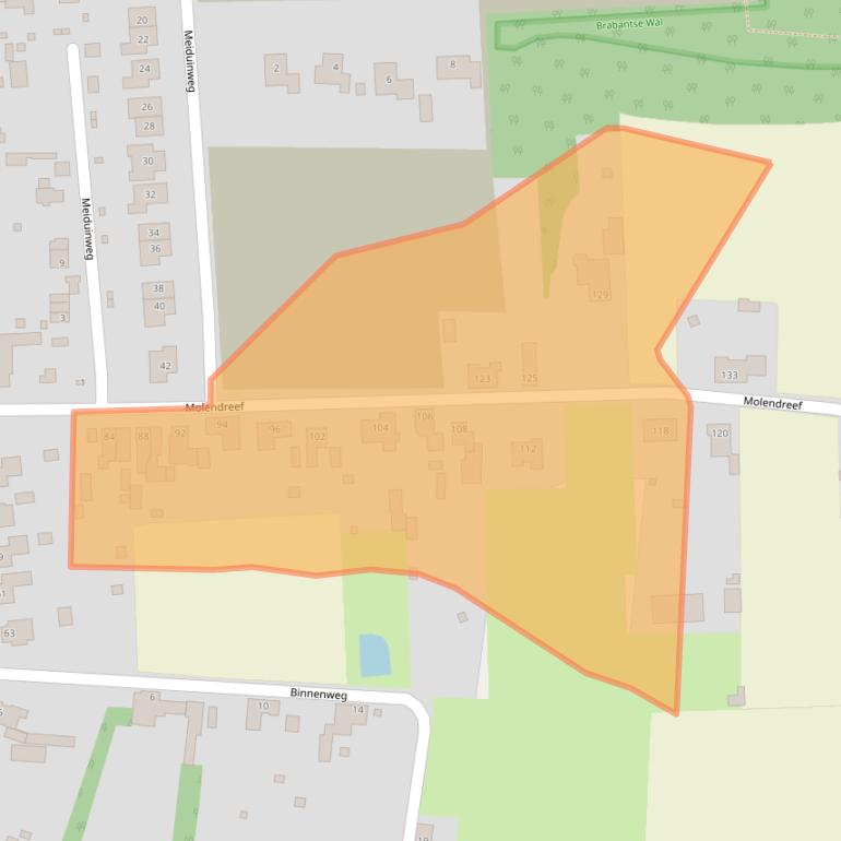 Kaart van postcodegebied 4641RT.