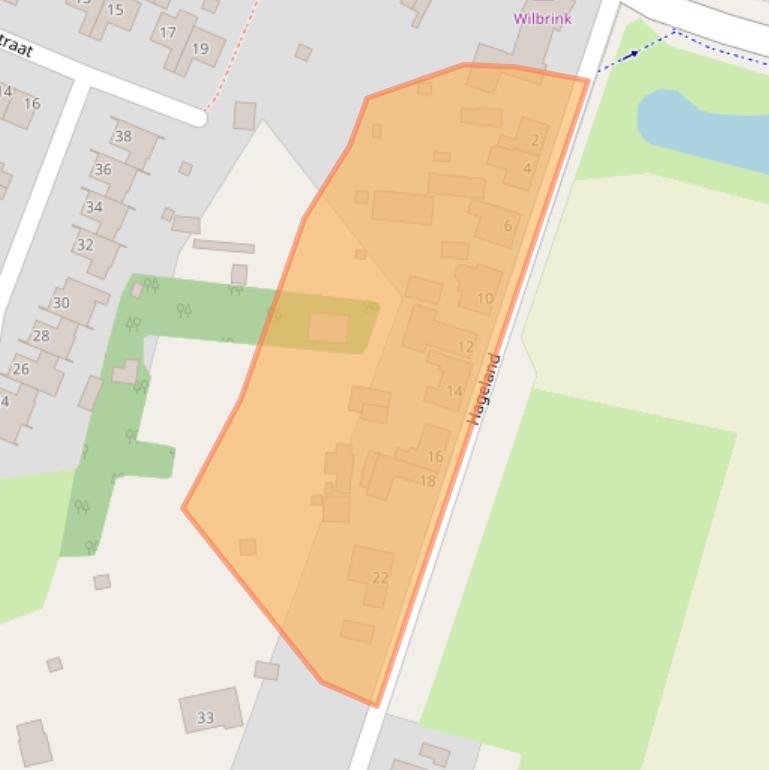 Kaart van postcodegebied 4641RZ.