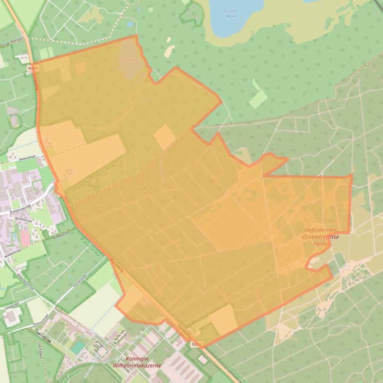 Kaart van postcodegebied 4641SL.