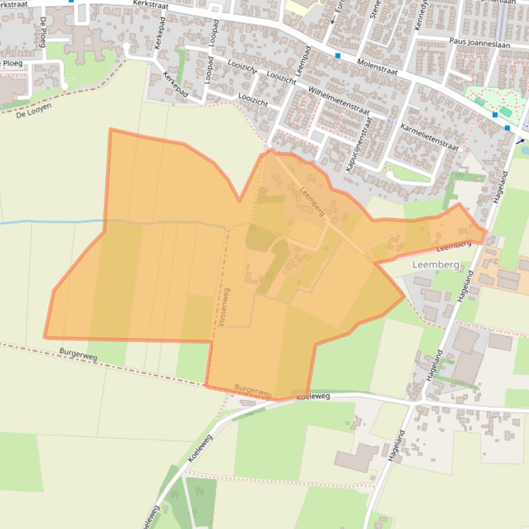Kaart van postcodegebied 4641TB.