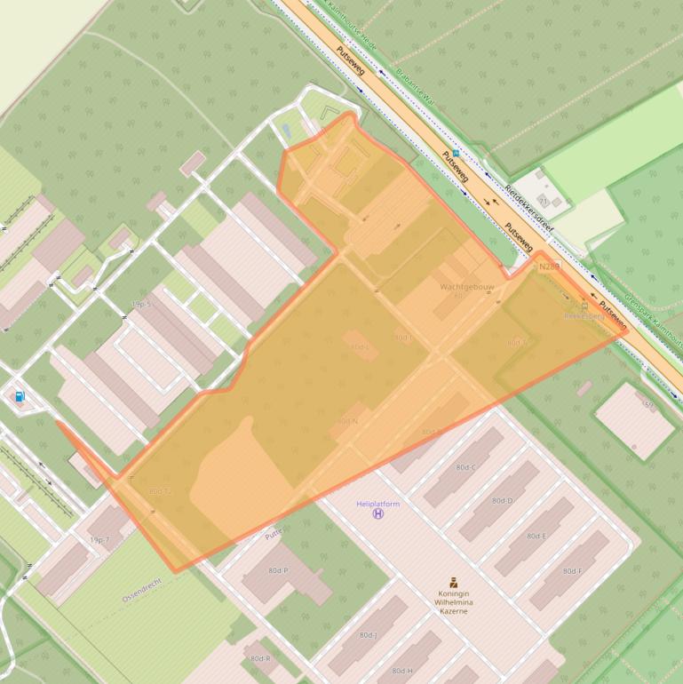 Kaart van postcodegebied 4641VA.