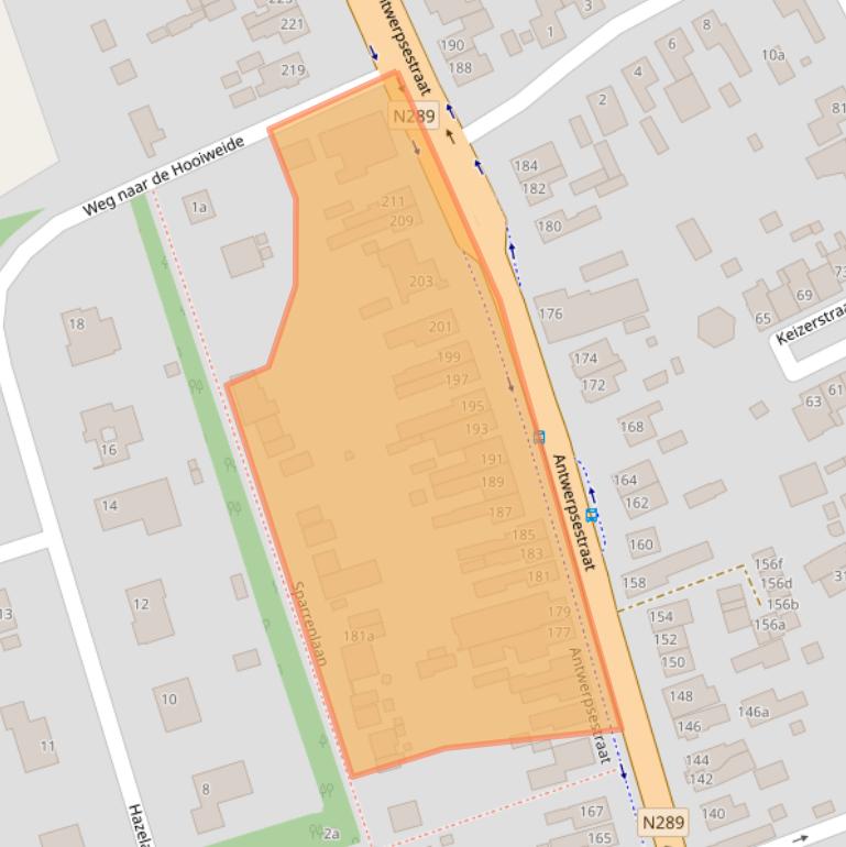 Kaart van postcodegebied 4645BG.