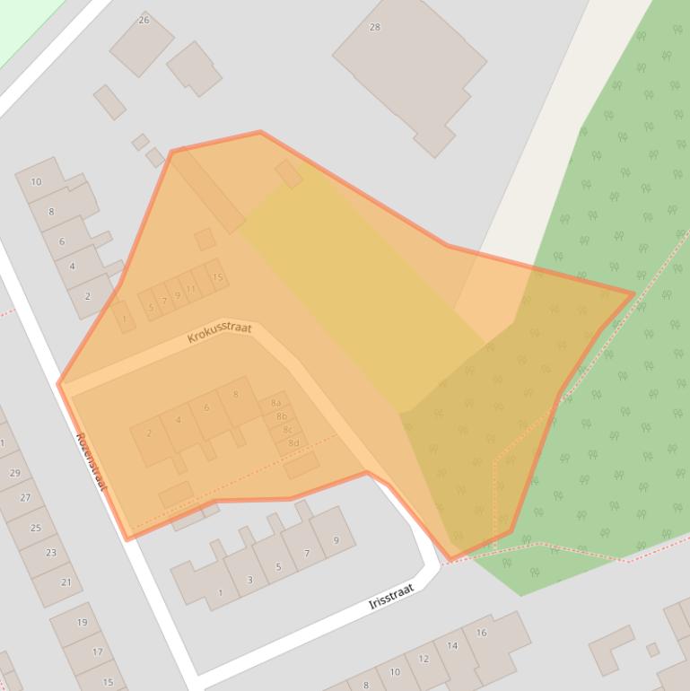 Kaart van postcodegebied 4645CG.