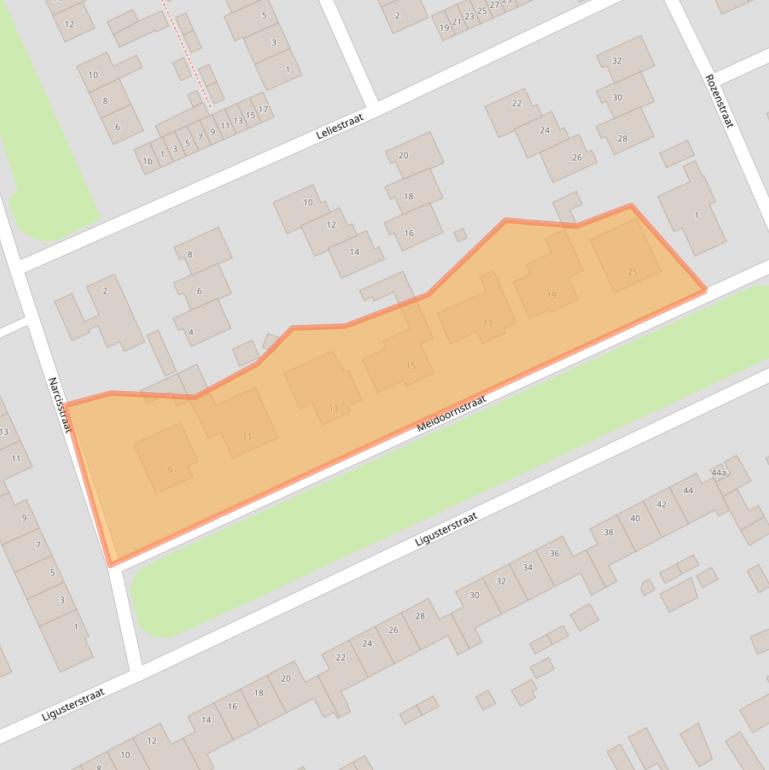 Kaart van postcodegebied 4645CK.