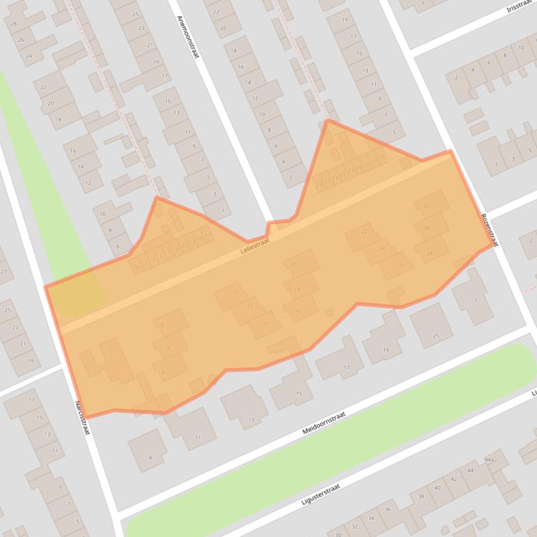 Kaart van postcodegebied 4645CL.
