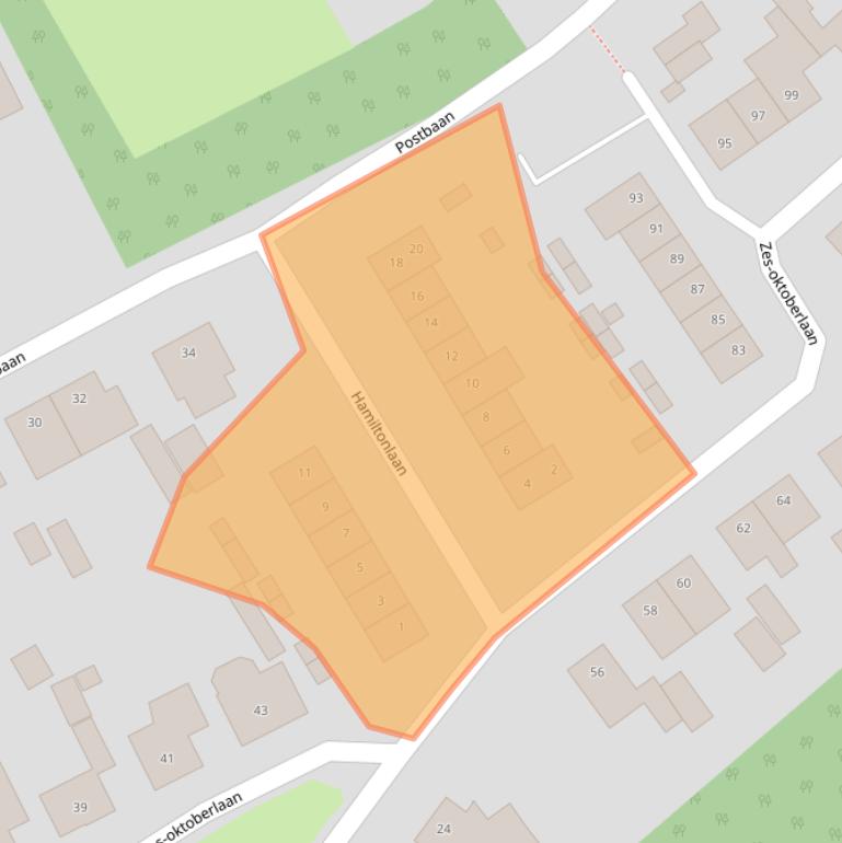 Kaart van postcodegebied 4645DB.