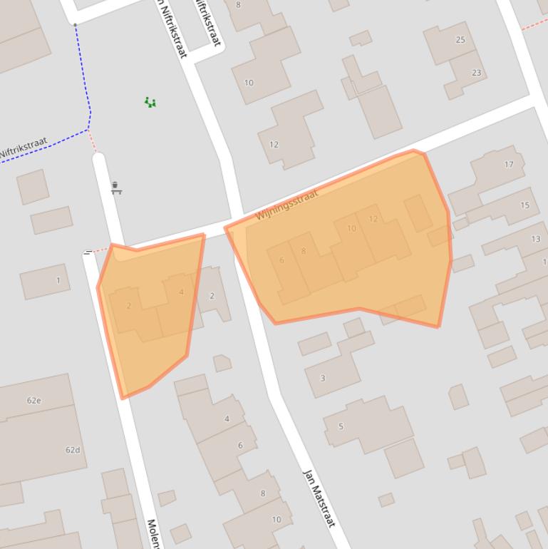 Kaart van postcodegebied 4645DD.