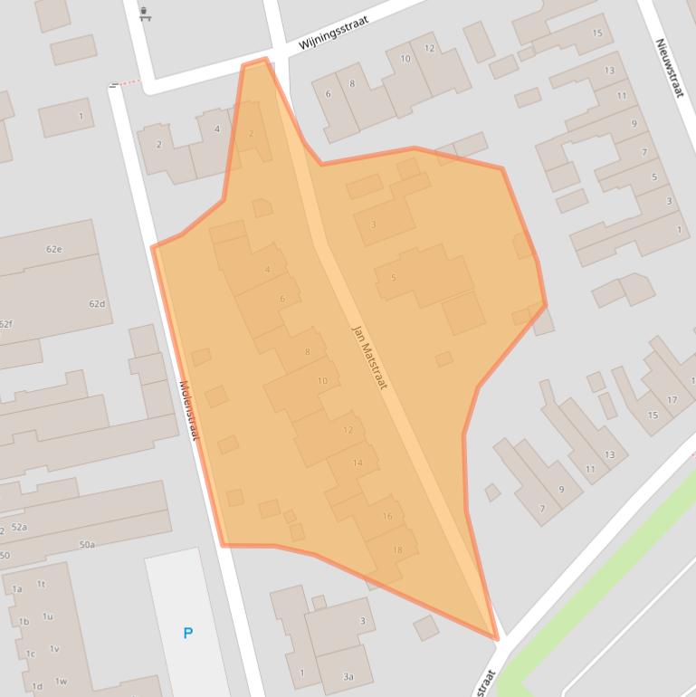 Kaart van postcodegebied 4645DE.