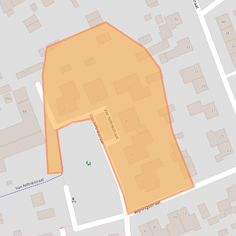 Kaart van postcodegebied 4645DG.