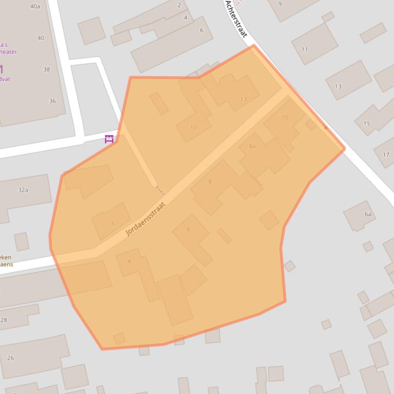 Kaart van postcodegebied 4645EB.