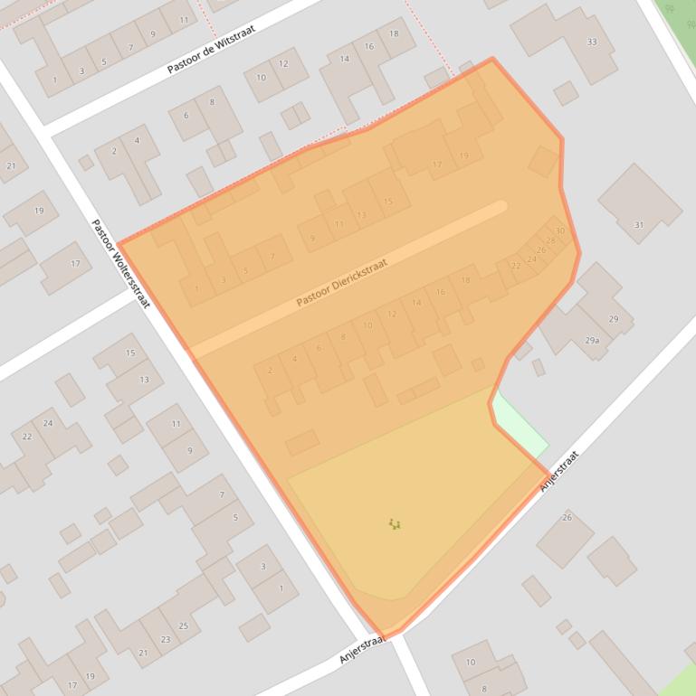 Kaart van postcodegebied 4645EK.