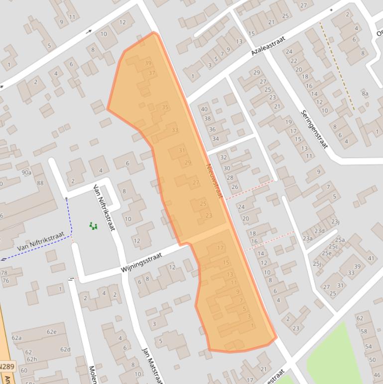 Kaart van postcodegebied 4645ER.