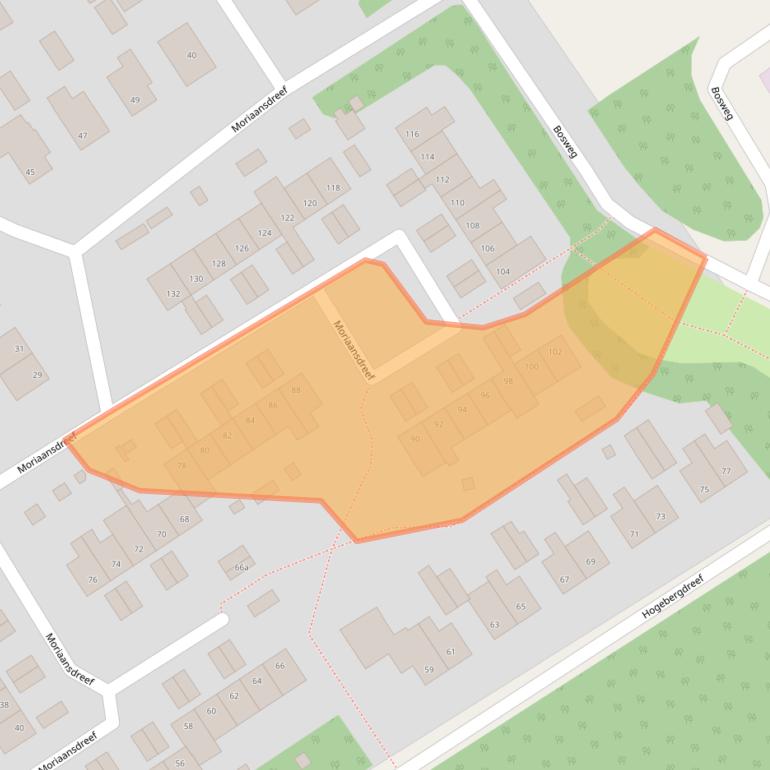 Kaart van postcodegebied 4645GK.