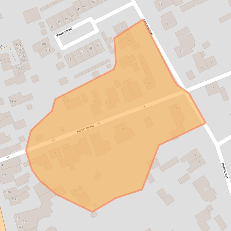 Kaart van postcodegebied 4645GM.