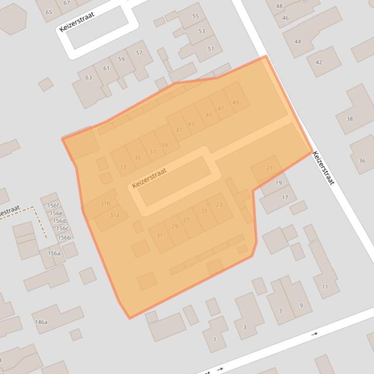 Kaart van postcodegebied 4645GN.