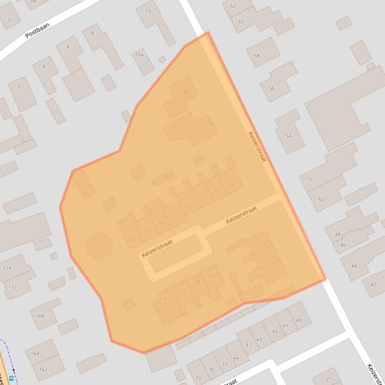 Kaart van postcodegebied 4645GP.