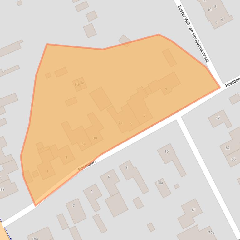 Kaart van postcodegebied 4645GS.