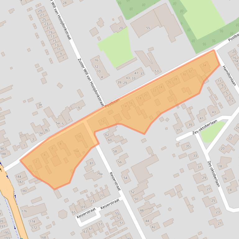 Kaart van postcodegebied 4645GT.