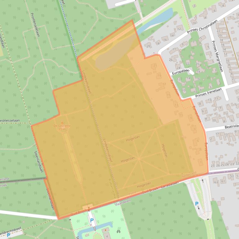 Kaart van postcodegebied 4645HP.