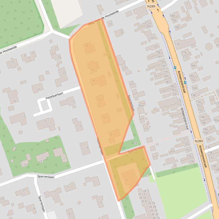 Kaart van postcodegebied 4645JB.