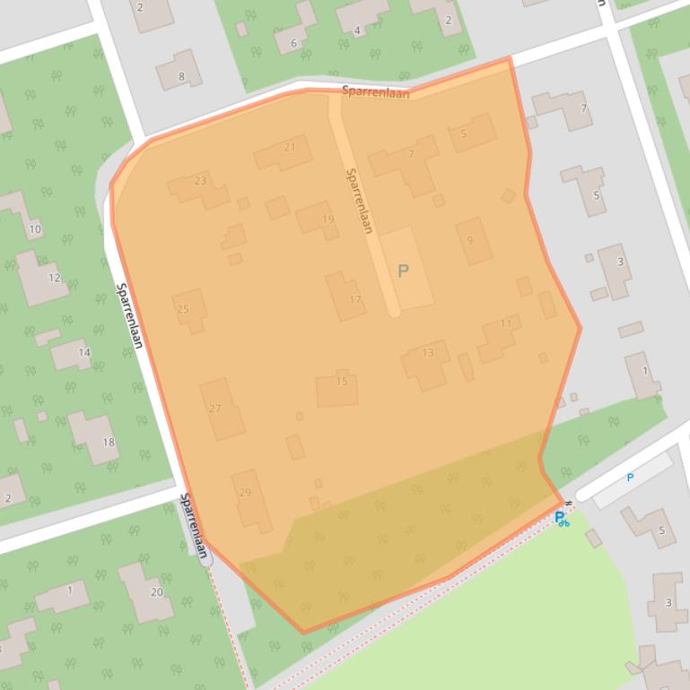 Kaart van postcodegebied 4645JC.