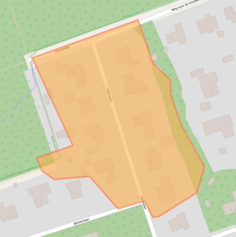 Kaart van postcodegebied 4645JJ.