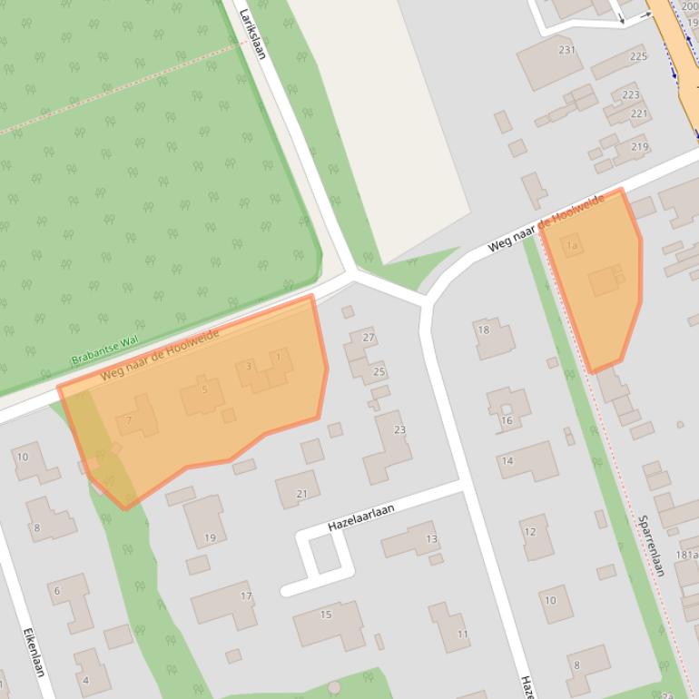 Kaart van postcodegebied 4645JL.