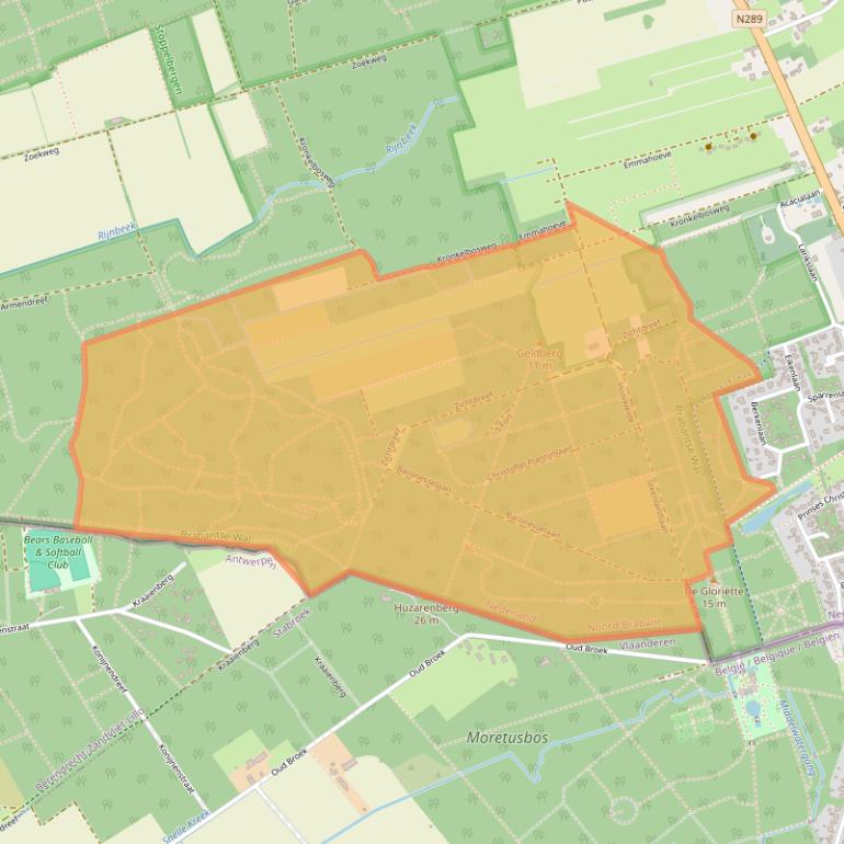 Kaart van postcodegebied 4645JM.