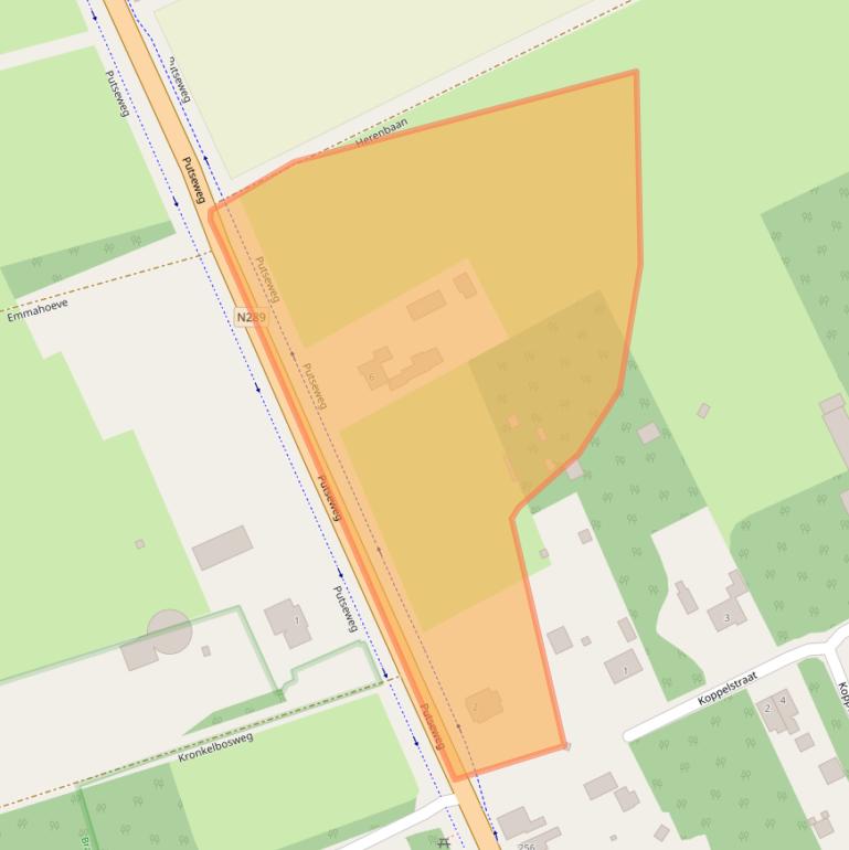 Kaart van postcodegebied 4645RE.