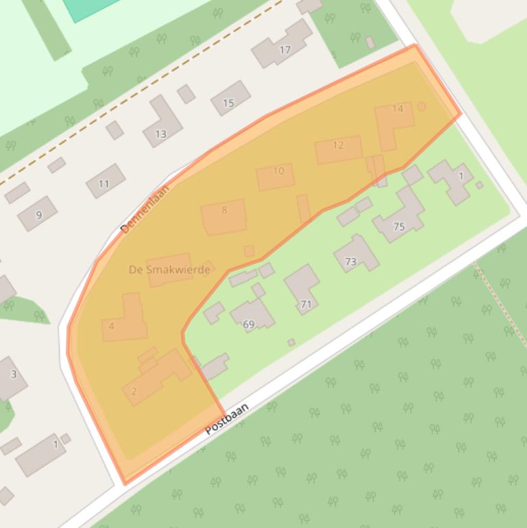 Kaart van postcodegebied 4645RR.