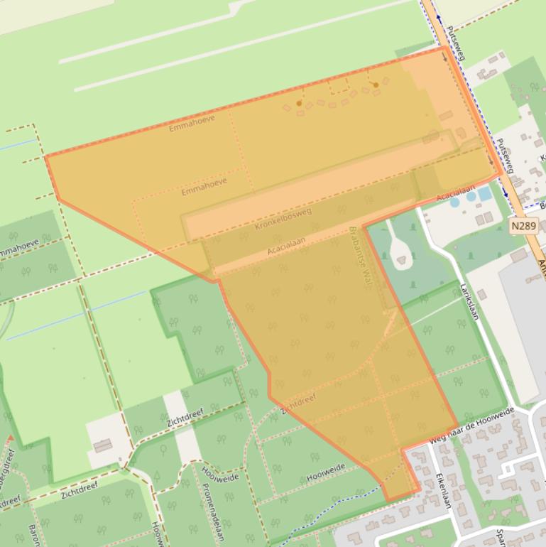 Kaart van postcodegebied 4645RZ.
