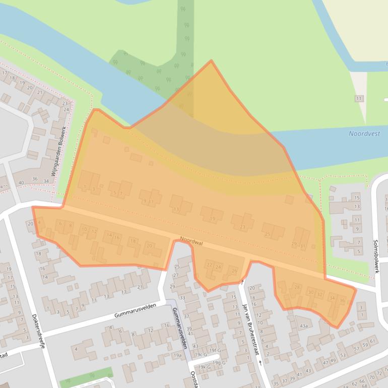 Kaart van postcodegebied 4651AH.