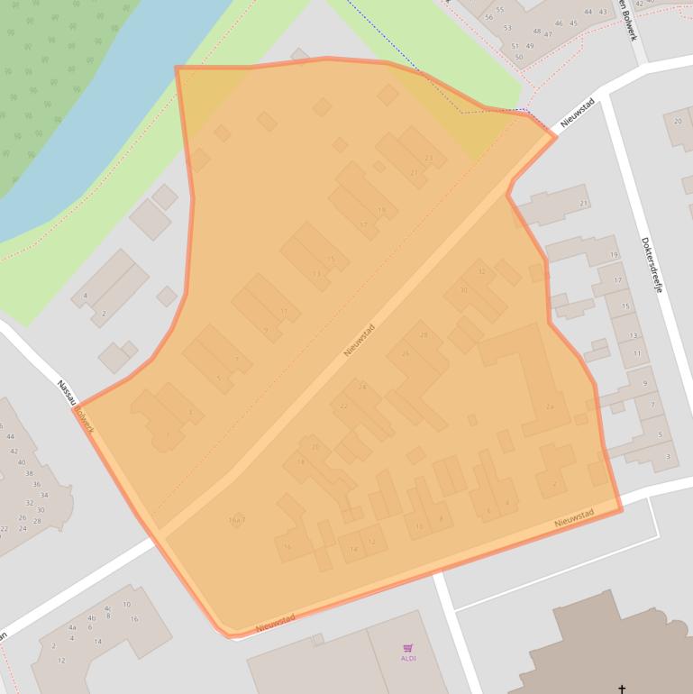 Kaart van postcodegebied 4651AZ.