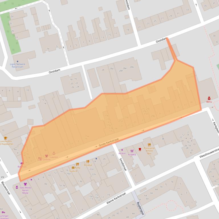 Kaart van postcodegebied 4651BA.