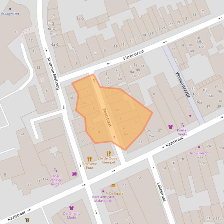 Kaart van postcodegebied 4651BK.