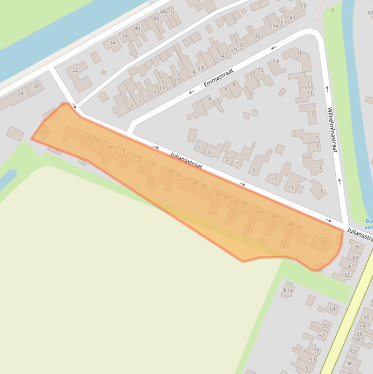 Kaart van postcodegebied 4651BZ.