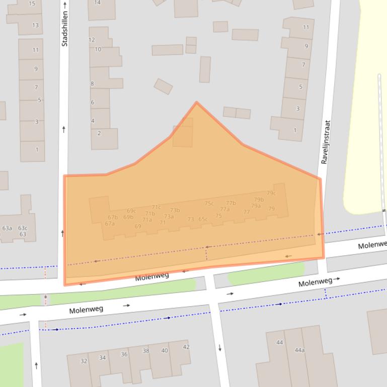 Kaart van postcodegebied 4651CJ.