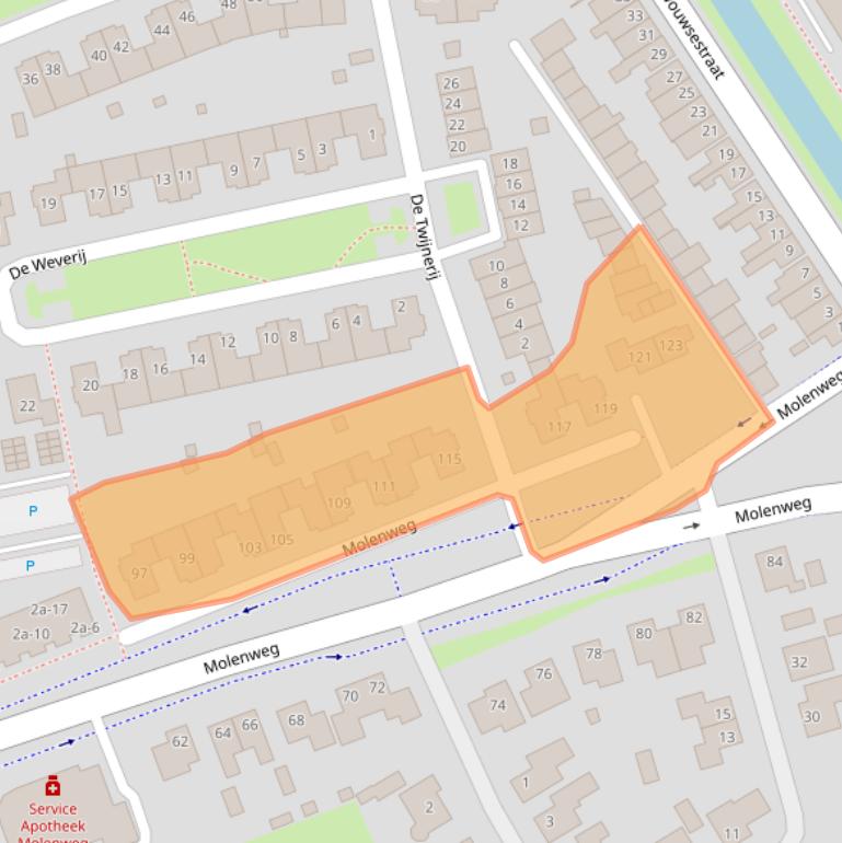 Kaart van postcodegebied 4651CK.