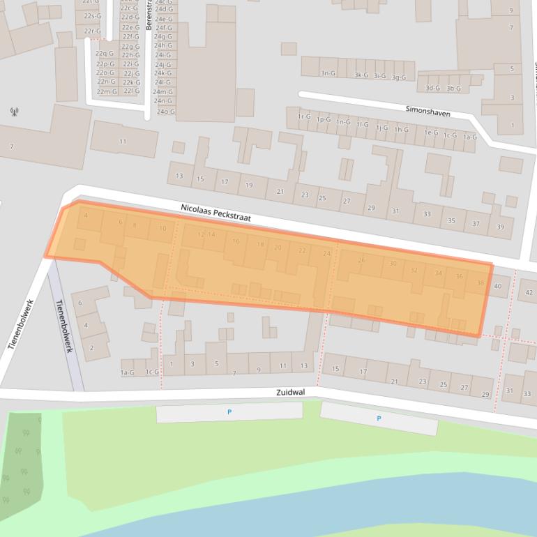 Kaart van postcodegebied 4651DG.