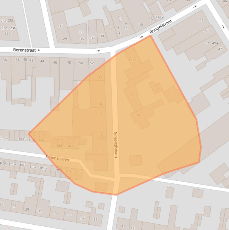 Kaart van postcodegebied 4651DK.
